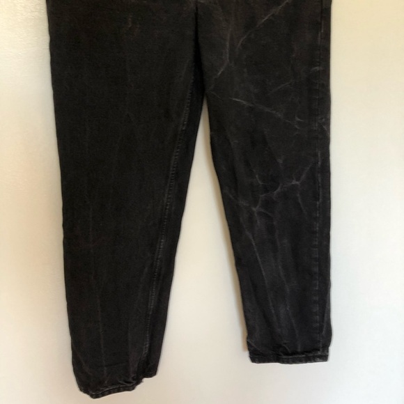 Zara Dad Jeans Black Button Fly 6 - Picture 2 of 5